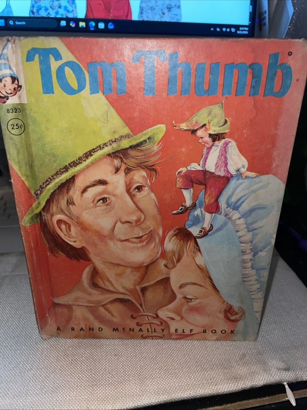 1959 A Rand McNally Tip-Top Elf Book: Tom Thumb Illustrated by Lucille Wallace